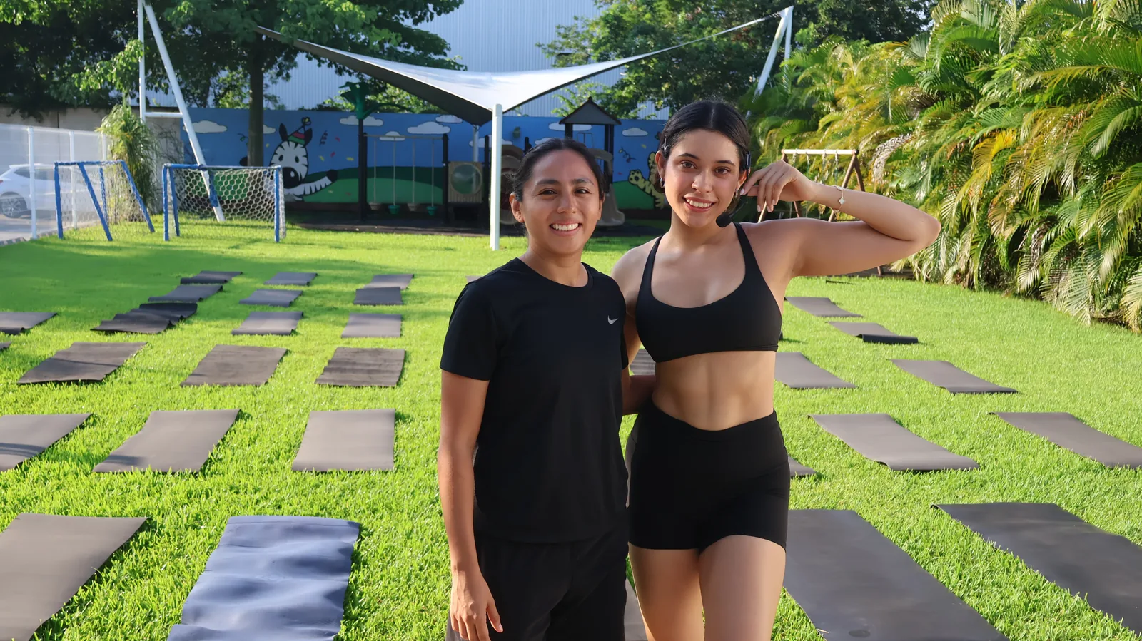 Pilates al aire libre